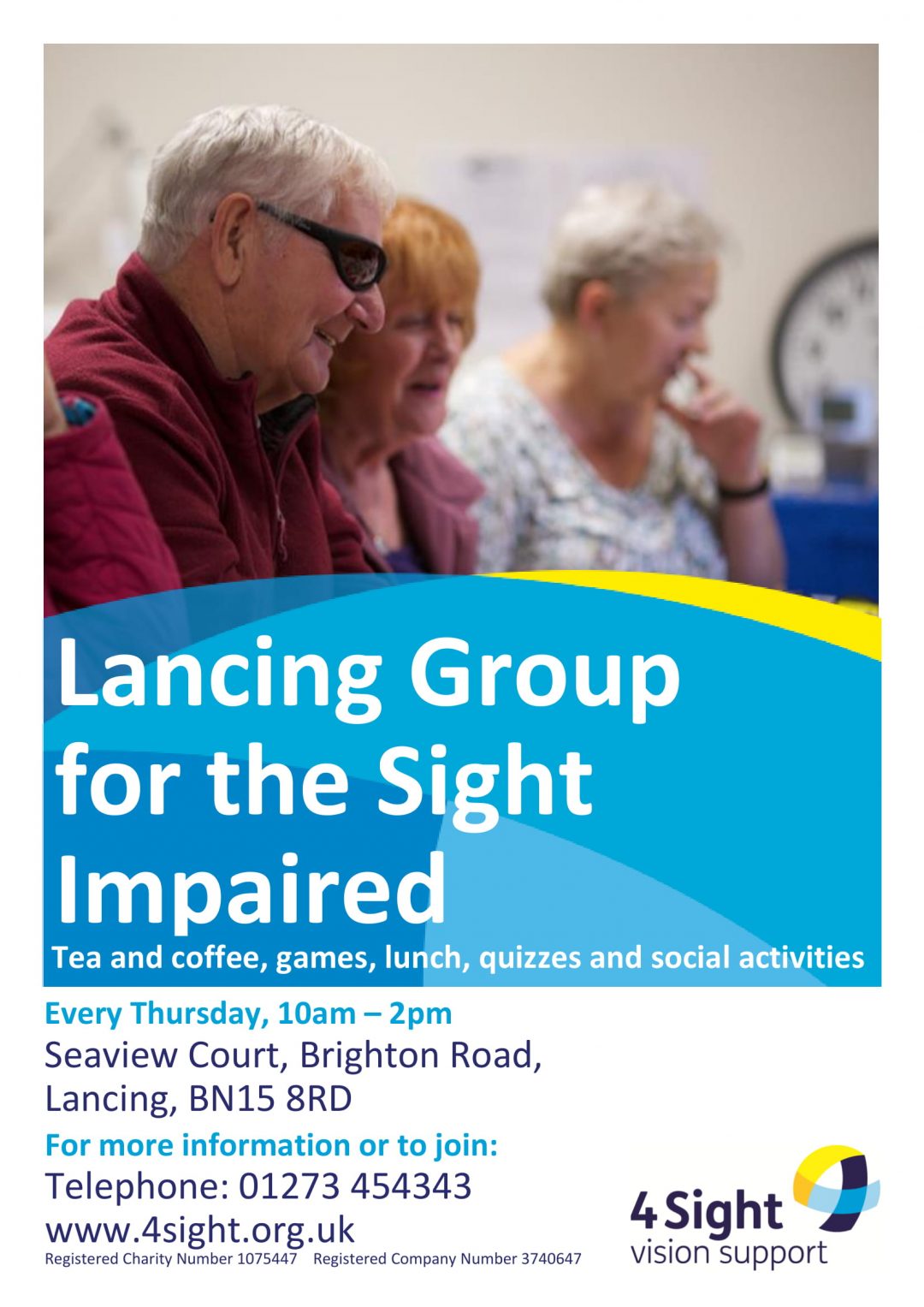 Lancing Volunteers Needed 4Sight Vision Support