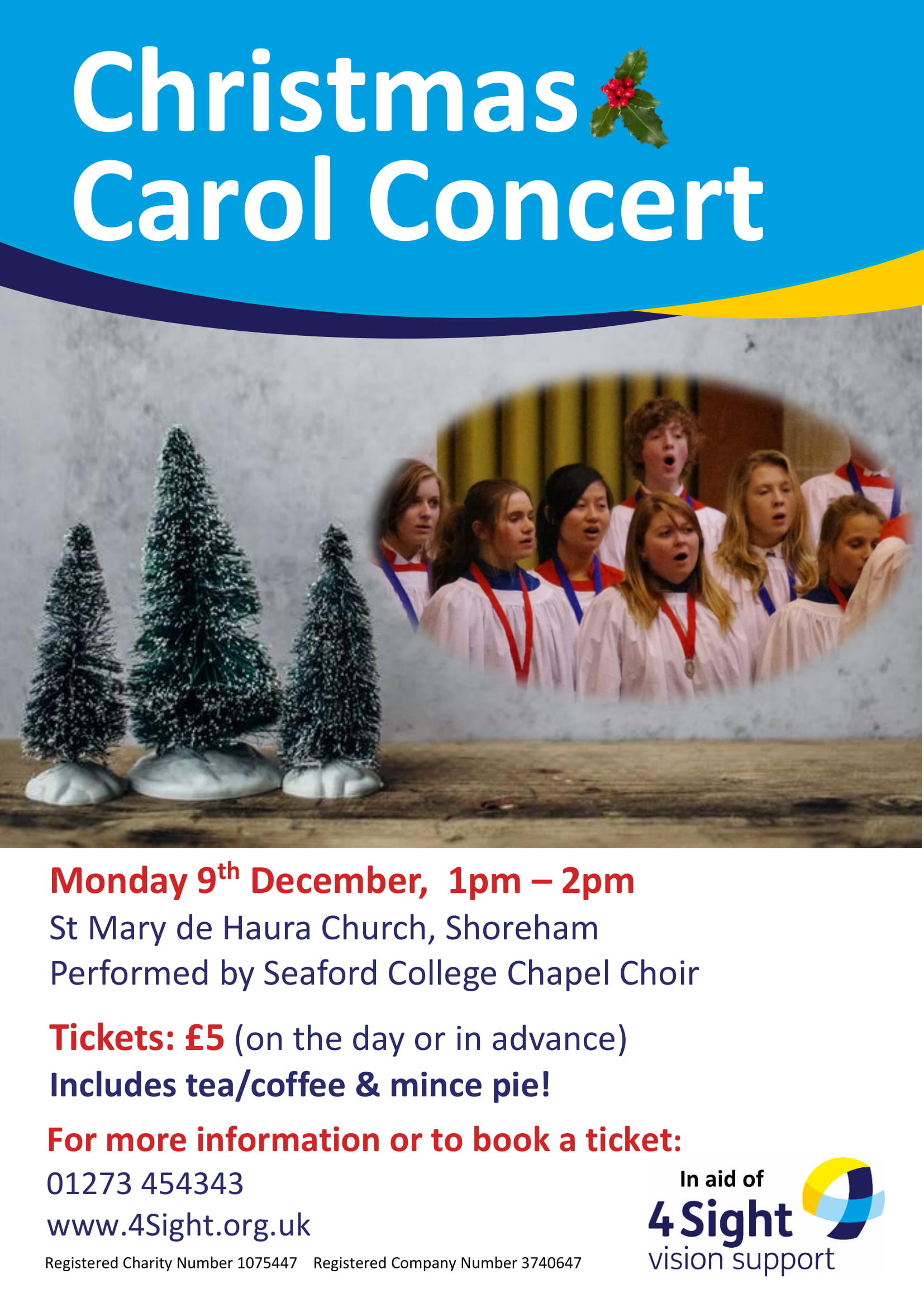 Seaford College Christmas Concert 2019 4Sight Vision Support