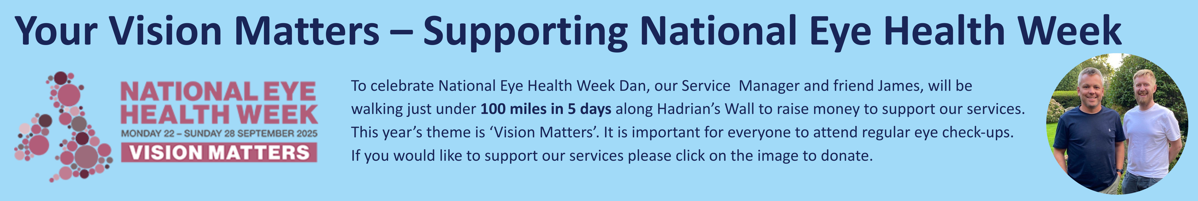 Your Vision Matters – Supporting National Eye Health Week