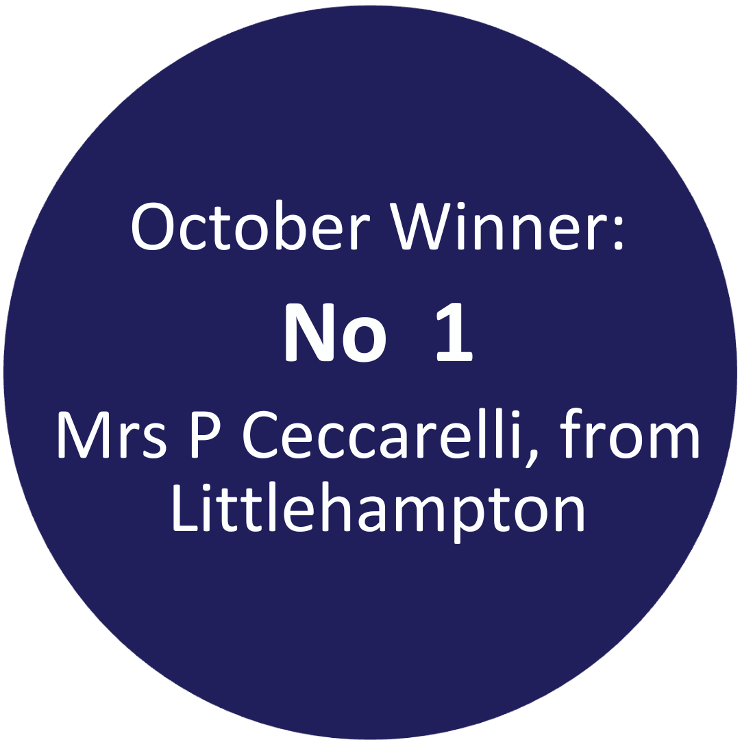 August winning number 167 Mr D Stewart, from London